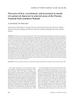 Báo cáo lâm nghiệp: 