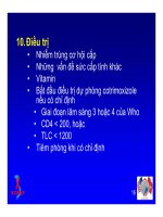 Bài giảng điều trị HIV : Thăm khám lâm sàng lần đầu tiên đối với bệnh nhân nhiễm HIV part 4 pdf