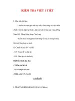 Giáo án Địa lý lớp 9 : Tên bài dạy : KIỂM TRA VIẾT 1 TIẾT pot