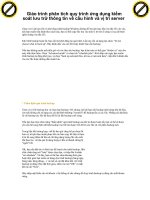 Giáo trình phân tích quy trình ứng dụng kiểm soát lưu trữ thông tin về cấu hình và vị trí server p1 pps