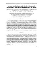 Báo cáo nông nghiệp: 