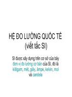 HỆ ĐO LƯỜNG QUỐC TẾ docx