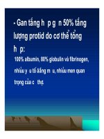 Bài giảng hấp thu các chất ở ruột non và chức năng gan part 6 pdf