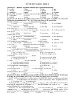 ÔN THI TỐT NGHIỆP - TEST 10 pdf