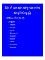 Bài giảng chẩn đoán và điều trị Viêm màng não part 10 doc