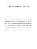 Sử dụng Solver trong Excel 97-2010 – Phần 3 pdf