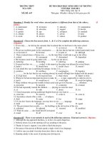 ĐỀ THI CHỌN HỌC SINH GIỎI CẤP TRƯỜNG NĂM HỌC 2010-2011 Môn: Tiếng Anh lớp 12 - TRƯỜNG THPT NGA SƠN MÃ ĐỀ: 647 docx