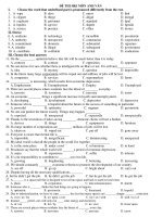 ĐỀ THI HKI MÔN ANH VĂN ppsx