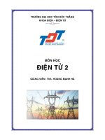 GIÁO TRÌNH ĐIỆN TỬ 2 ppsx