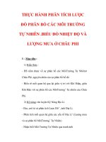 Giáo án Địa Lý 7 : Tên bài dạy : THỰC HÀNH PHÂN TÍCH LƯỢC ĐỒ PHÂN BỐ CÁC MÔI TRƯỜNG TỰ NHIÊN .BIỂU ĐỒ NHIỆT ĐỘ VÀ LƯỢNG MƯA Ở CHÂU PHI ppsx