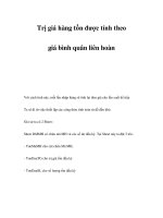 Trị giá hàng tồn được tính theo giá bình quân liên hoàn pptx