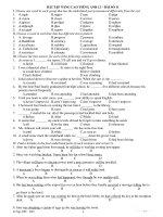 BÀI TẬP NÂNG CAO TIẾNG ANH 12 – BÀI SỐ 11 pps