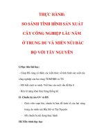 Giáo án Địa lý lớp 9 : Tên bài dạy : THỰC HÀNH: SO SÁNH TÌNH HÌNH SẢN XUẤT CÂY CÔNG NGHIỆP LÂU NĂM Ở TRUNG DU VÀ MIỀN NÚI BẮC BỘ VỚI TÂY NGUYÊN pptx