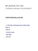 Bút + ống cắm bút = Hoa + lọ hoa doc