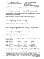 KỲ THI THỬ TỐT NGHIỆP THPT NĂM HỌC 2010-2011 Môn thi: TIẾNG ANH - Mã đề 358 doc