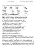 ĐỀ THI OLYMPIC MÔN TIẾNG ANH KHỐI 11 NĂM HỌC 2010 - 2011 ppsx