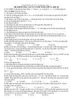 ĐỀ KIỂM TRA VẬT LÝ CUỐI NĂM LỚP 12 .(ĐỀ II) docx