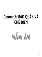 BẢO QUẢN VÀ CHẾ BIẾN NẤM ĂN pot