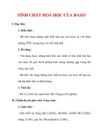Giáo án Hóa học lớp 9 : Tên bài dạy : TÍNH CHẤT HOÁ HỌC CỦA BAZƠ docx