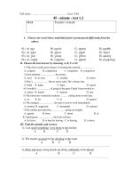 45 - minute - test 1.2 pot