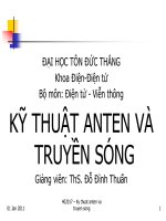 KỸ THUẬT ANGTEN TRUYỀN SÓNG pps