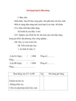 Giáo án Công Nghệ lớp 8: Sử dụng hợp lý điện năng potx