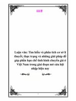 Luận văn: tìm hiểu và phân tích cơ sở lí thuyết, thực trạng và những giải pháp để góp phần hạn chế tình hình chuyển giá ở Việt Nam trong giai đoạn mở cửa hội nhập hiện nay potx