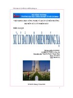 Xử lý đất do ô nhiễm phóng xạ