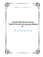 Thuyết minh đồ án môn học 