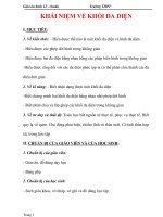 Giáo án Toán 12 ban cơ bản : Tên bài dạy : KHÁI NIỆM VỀ KHỐI ĐA DIỆN docx