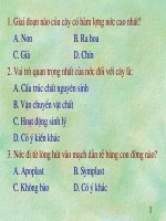 Cau hoi trac nghiem sinh ly thuc vatC2 potx