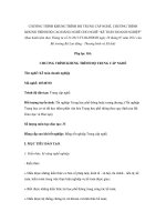 CHƯƠNG TRÌNH KHUNG TRÌNH ĐỘ TRUNG CẤP NGHỀ, CHƯƠNG TRÌNH KHUNG TRÌNH ĐỘ CAO ĐẲNG NGHỀ CHO NGHỀ “KẾ TOÁN DOANH NGHIỆP” pdf