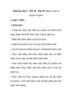 Sinh học lớp 9 - Tiết 30 - Bài 29: Bệnh và tật di truyền ở người pdf