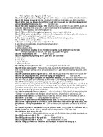 các câu trắc nghiệm ôn tập nguyên lý kế toán