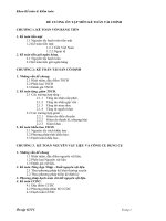 ĐỀ CƯƠNG ÔN TẬP MÔN KẾ TOÁN TÀI CHÍNH CHƯƠNG 1. KẾ TOÁN VỐN BẰNG TIỀN ppt