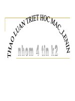 Mac-Lenin Tồn tại xã hội với ý thức xã hội ppt