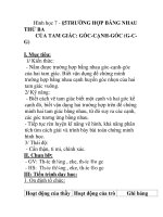 Hình học 7 - §5TRƯỜNG HỢP BẰNG NHAU THỨ BA CỦA TAM GIÁC: GÓC-CẠNH-GÓC (G-CG) doc