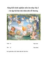 Sáng kiến kinh nghiệm môn âm nhạc lớp 2 – ôn tập bài hát chú chim nhỏ dễ thương pdf