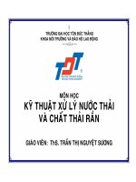 KỸ THUẬT XỬ LÝ NƯỚC THẢI VÀ CHẤT THẢI RẮN docx