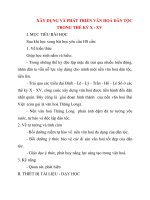 Giáo án Lịch Sử lớp 10: XÂY DỤNG VÀ PHÁT TRIỂN VĂN HOÁ DÂN TỘC TRONG THẾ KỶ X - XV pdf