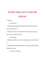 Giáo án Giải tích 12 ban tự nhiên : Tên bài dạy : ĐƯỜNG TIỆM CẬN CỦA ĐỒ THỊ HÀM SỐ pptx