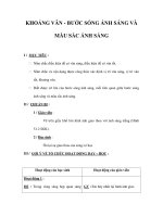 KHOẢNG VÂN - BƯỚC SÓNG ÁNH SÁNG VÀ MÀU SẮC ÁNH SÁNG pdf