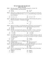 ÔN TẬP TỔNG HỢP THI HỌC KÌ I MÔN: VẬT LÍ 12 pptx