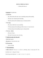 PHƯƠNG TRÌNH MẶT PHẲNG ( Chương trình nâng cao) doc