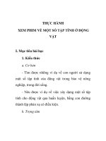 THỰC HÀNH XEM PHIM VỀ MỘT SỐ TẬP TÍNH Ở ĐỘNG VẬT pot