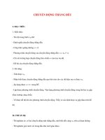 Giáo án Vật Lý lớp 10: CHUYỂN ĐỘNG THẲNG ĐỀU ppt