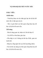 VỆ SINH HỆ BÀI TIẾT NƯỚC TIỂU ppsx