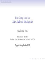 Bài giảng xác suất thống kê ( Nguyễn Văn Thìn ) - Chương 1 potx