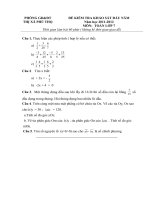 ĐỀ KIỂM TRA KHẢO SÁT ĐẦU NĂM MÔN TOÁN LỚP 7 doc