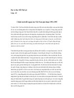 chính sách đối ngoại việt nam 1991-1995 potx